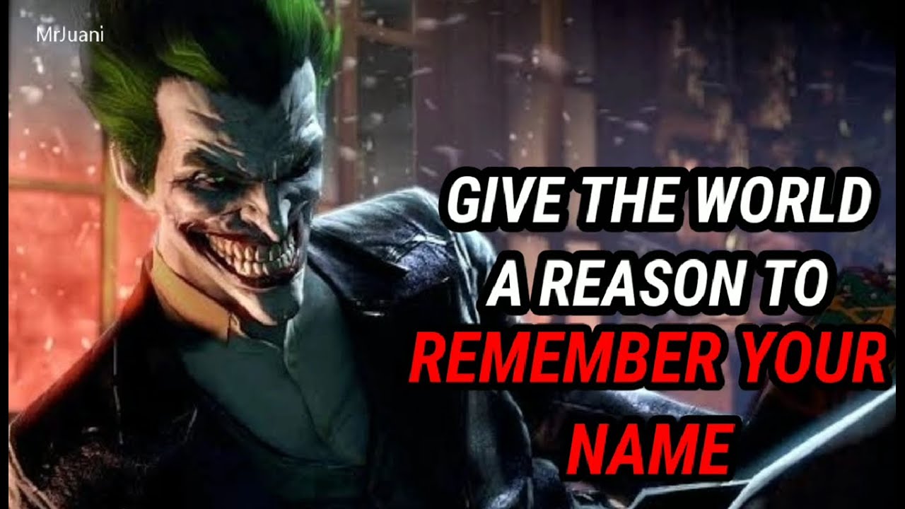 Best Joker Quotes || most realistic joker quotes