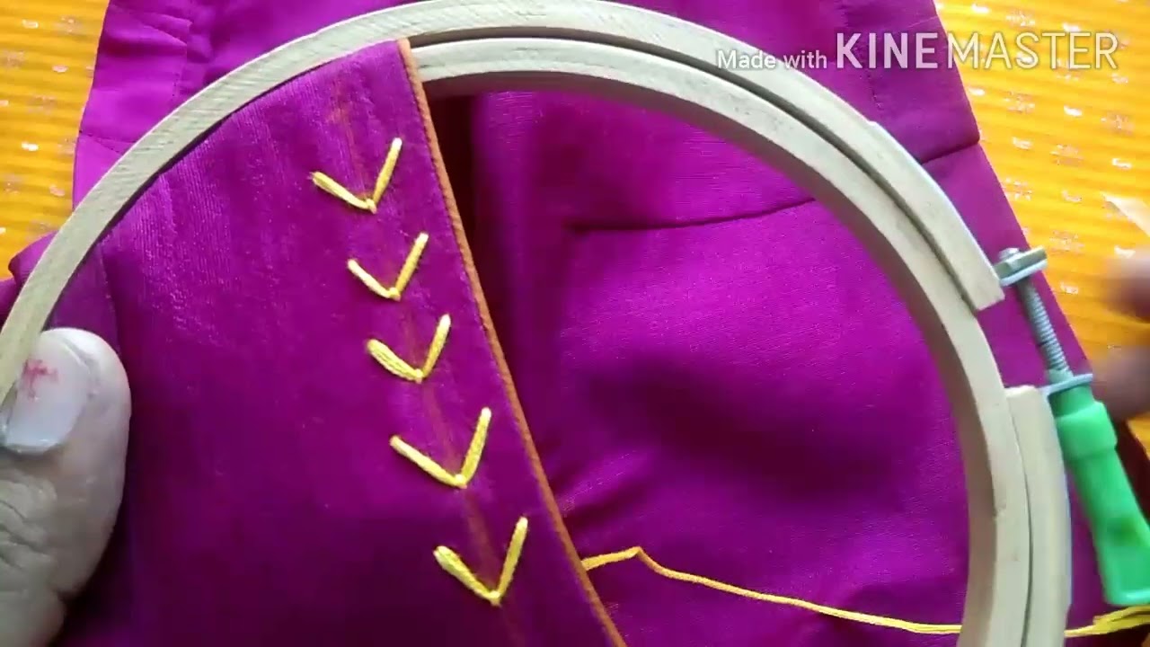 Beautiful hand embroidery design for stitched blouses | Saba's Suvai blouse designs