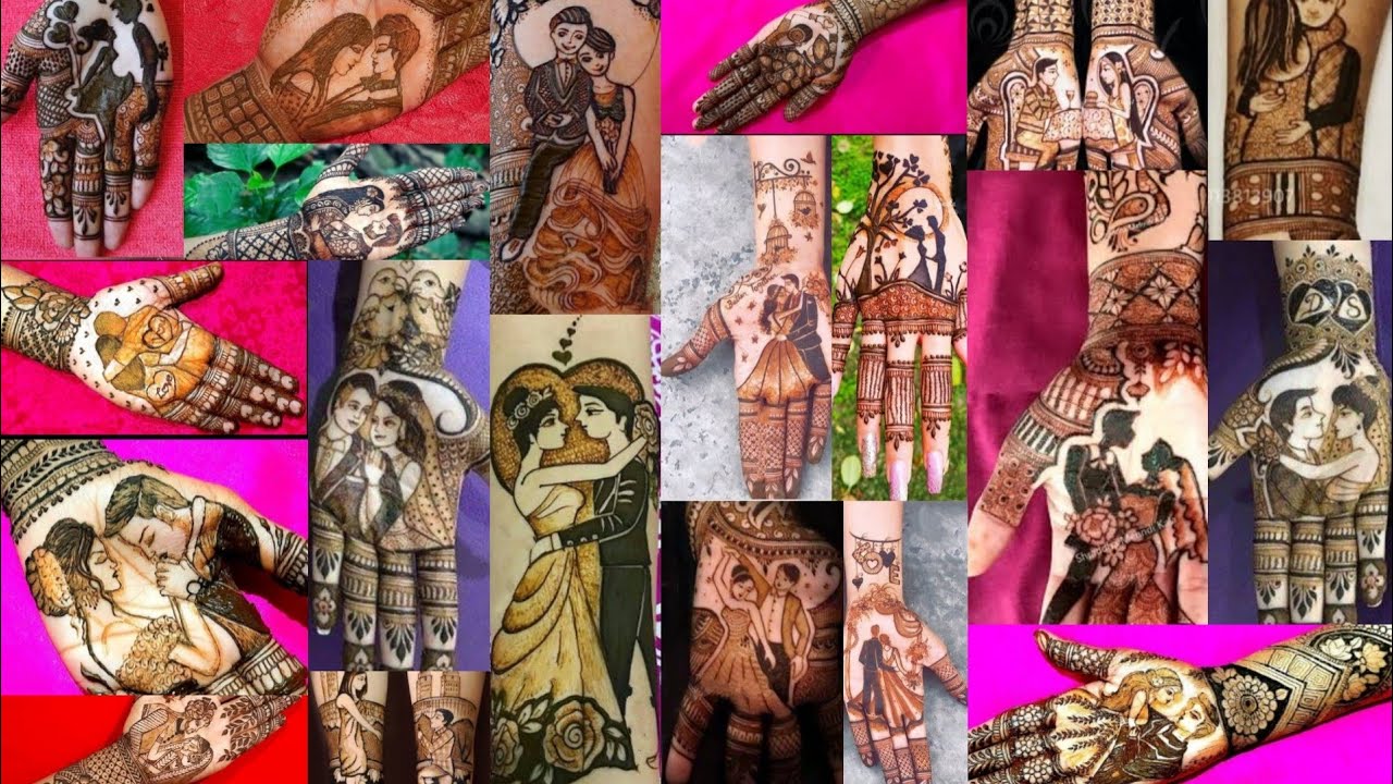 Romantic couple mehndi designs | couple mehndi design | Suhani Creativity