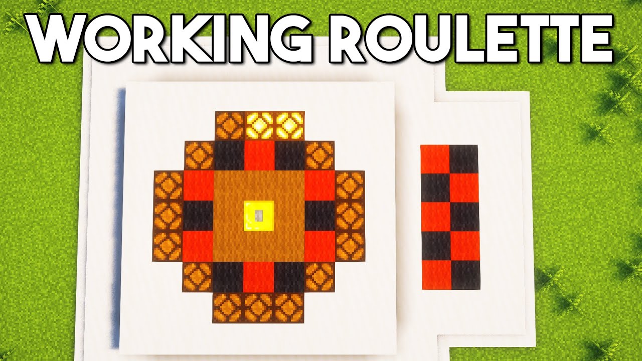 Minecraft Working Roulette Table Tutorial - How to Build a Working Roulette Table in Minecraft 1.20+