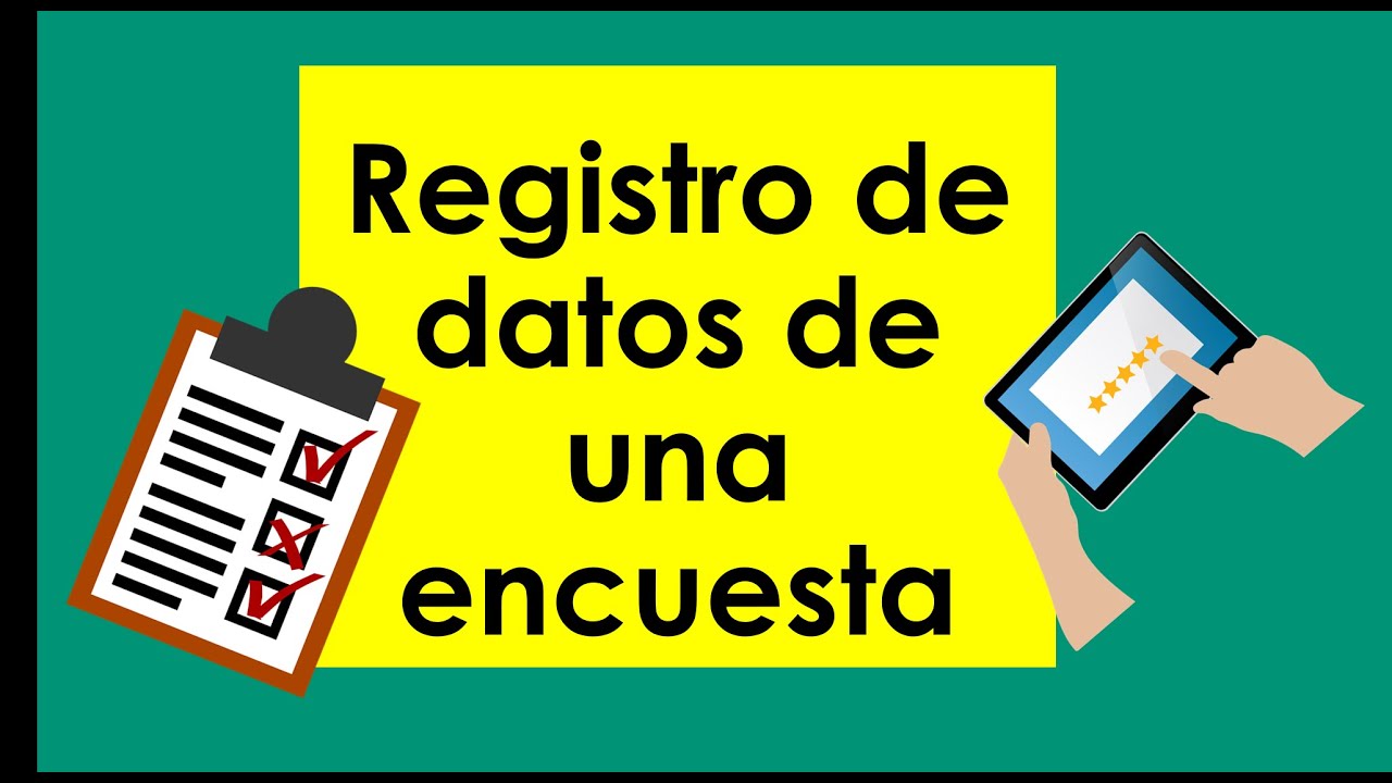 La encuesta - registro de datos - explicación para niños