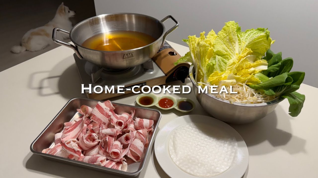 🍶매주 열리는 홈파티가 삶의 낙인 🍛직장인의 집밥 브이로그ㅣ밑반찬 대량 생산ㅣ스텐팬 관리 방법ㅣ진미채볶음ㅣ무생채ㅣ새송이 무침ㅣ우삼겹 파볶음