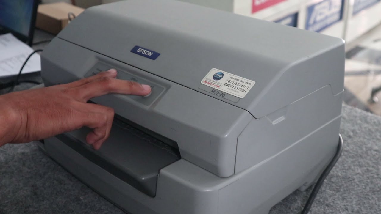 OH GINI CARA NYA SETTING MENU PRINTER EPSON PASSBOOK PLQ20 , MUDAH BANGET !!!!