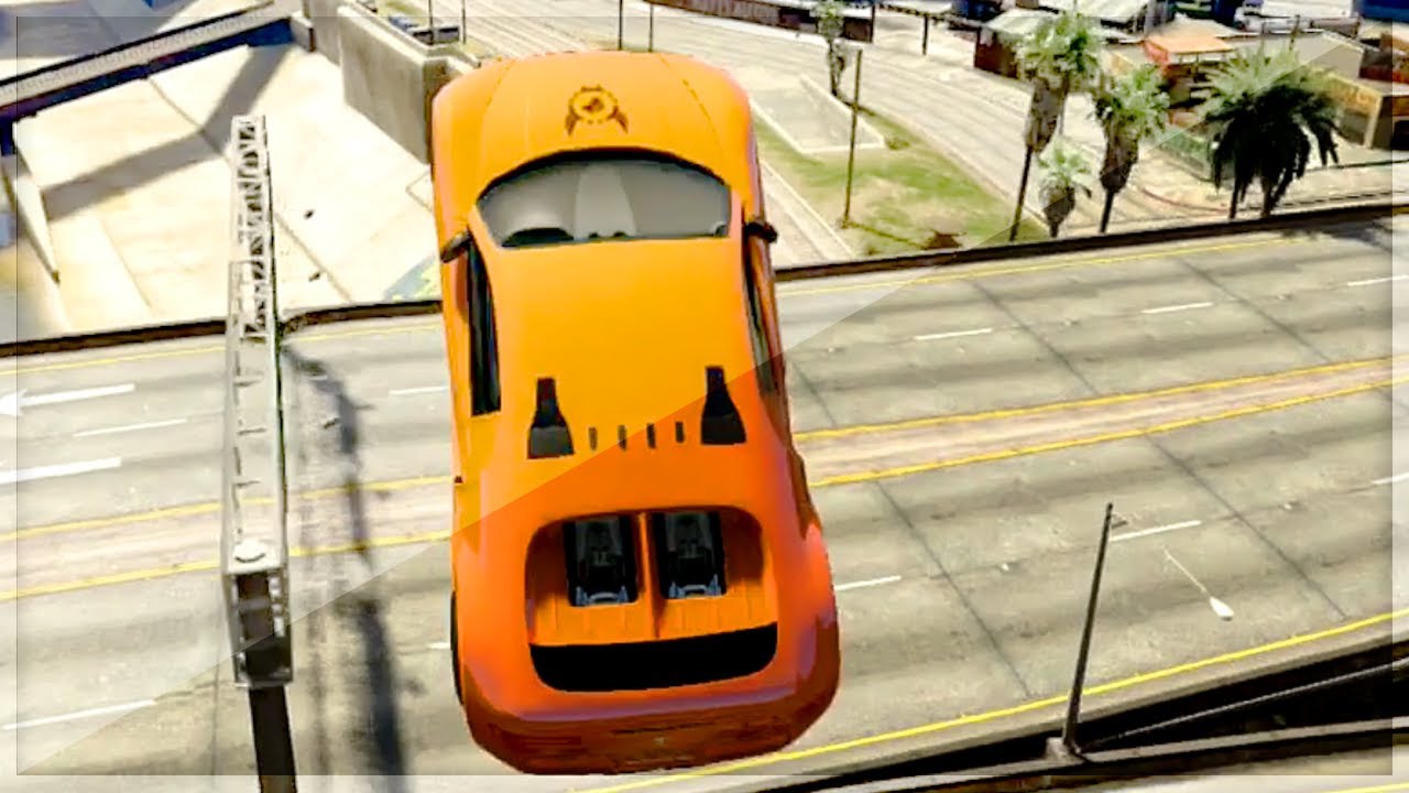 GTA 5 Funny Moments - Insanely Big Ramps - (GTA V Online Stunts & Games)