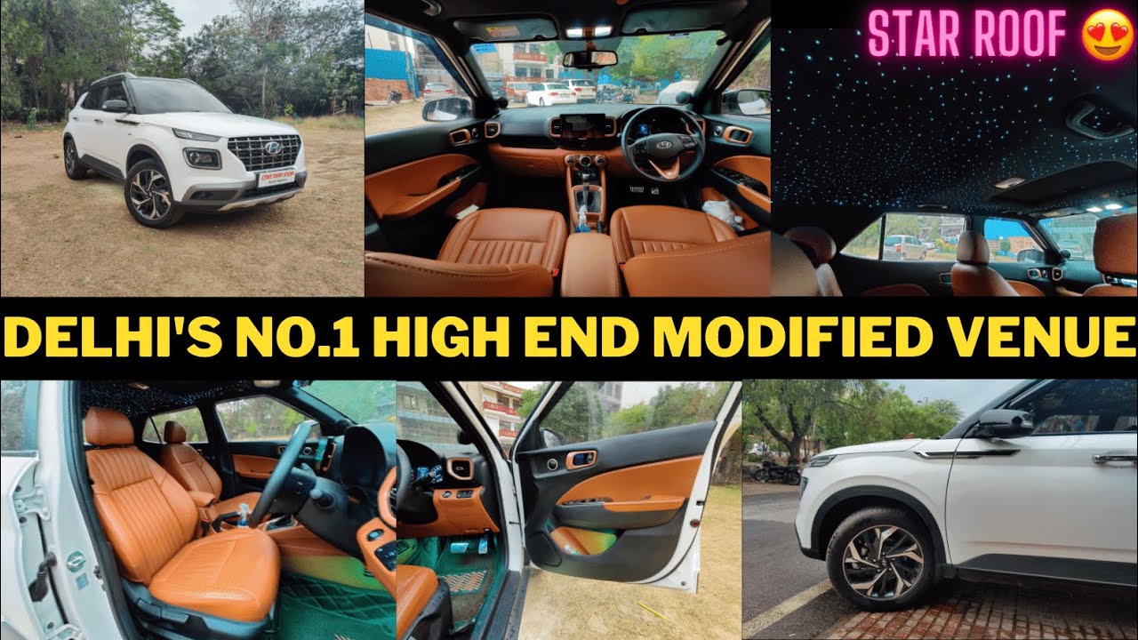 VENUE Super Luxury Interior 🔥 Exterior Modification 👌🏻 SQ Audio 🔊| Venue Accessories | CAR MAN INDIA