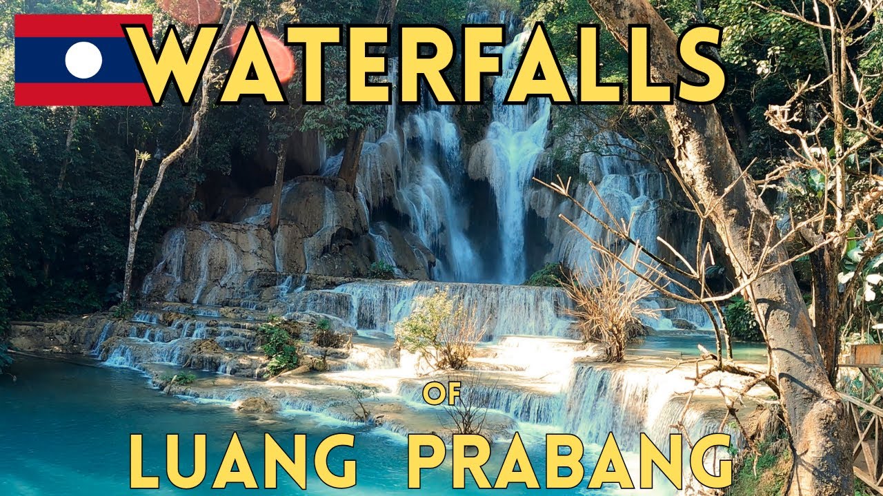 🇱🇦 Luang Prabang's BIGGEST TOURIST attraction. KUANG SI Waterfall plus Tad Sae Waterfalls.