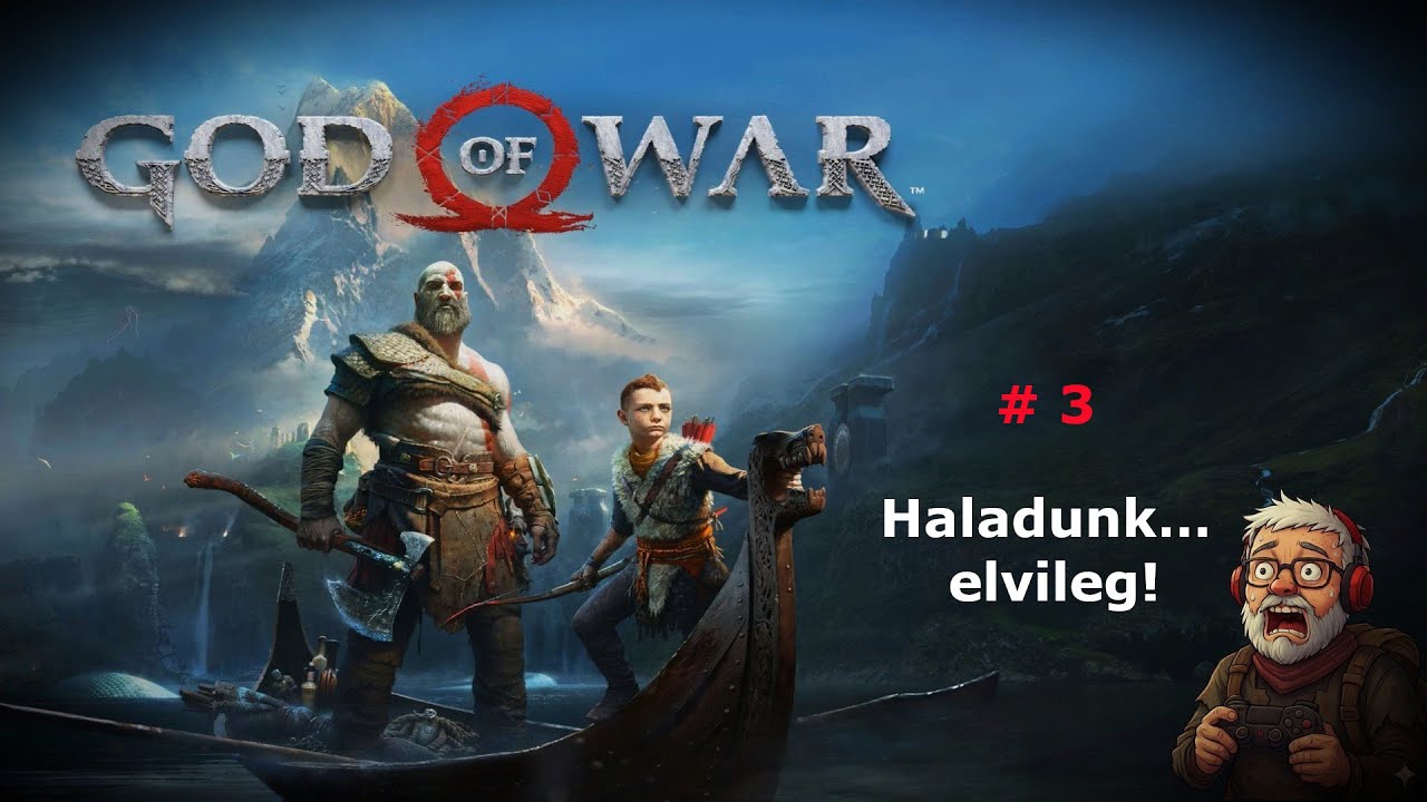 God of War NG+, magyar szinkron  #3 | Haladunk. Néha előre is.