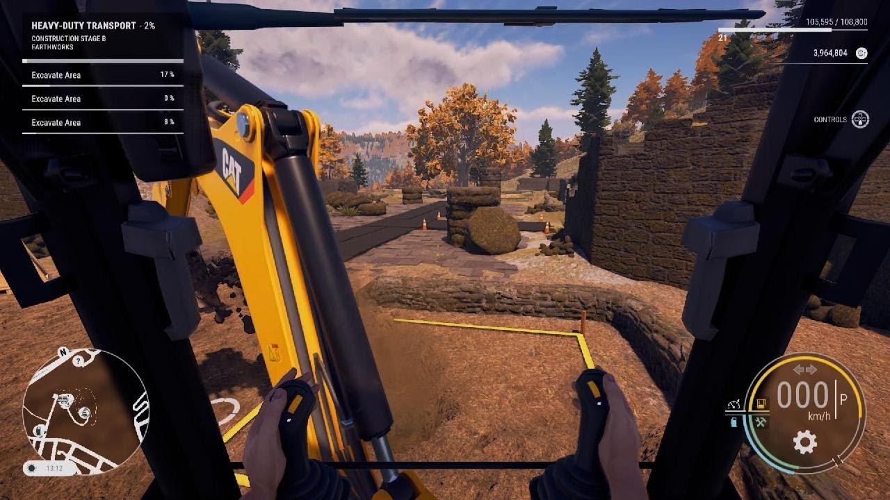 Construction Simulator arkkeologisia kaivauksia.