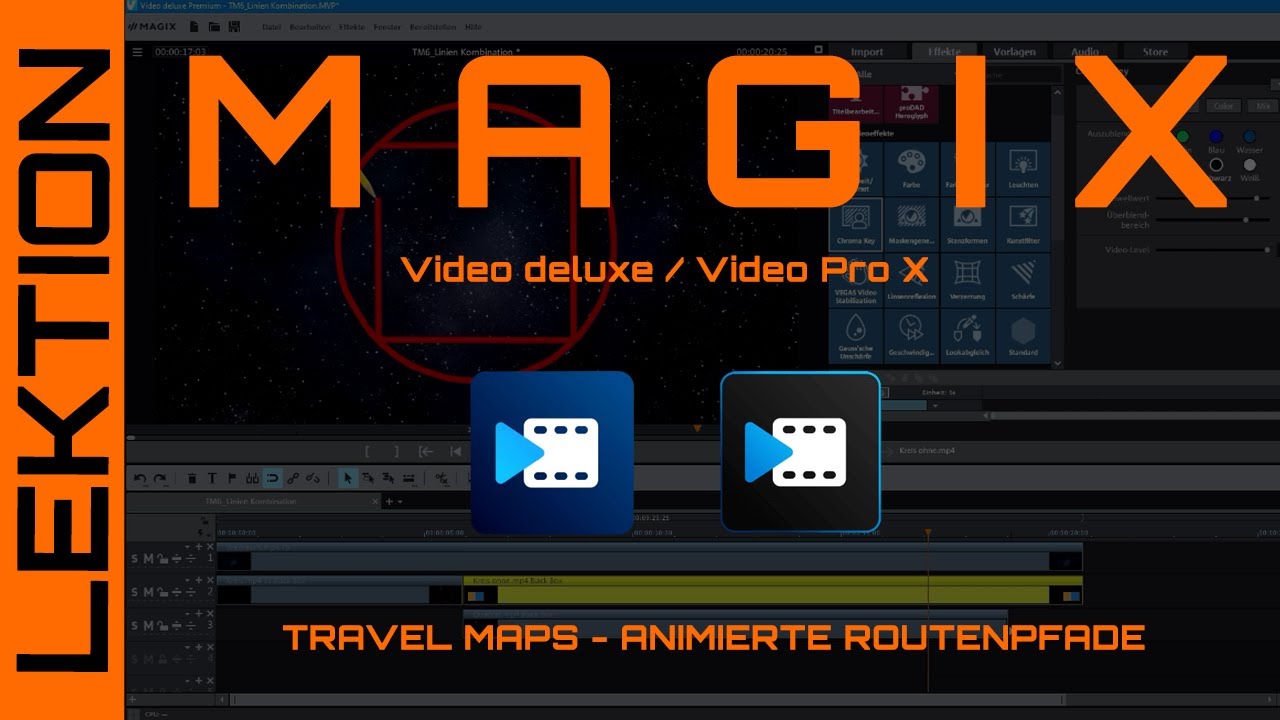 MAGIX Video - Animierte Routenlinien für selbstzeichnende Formen in MAGIX Travel Maps erstellen