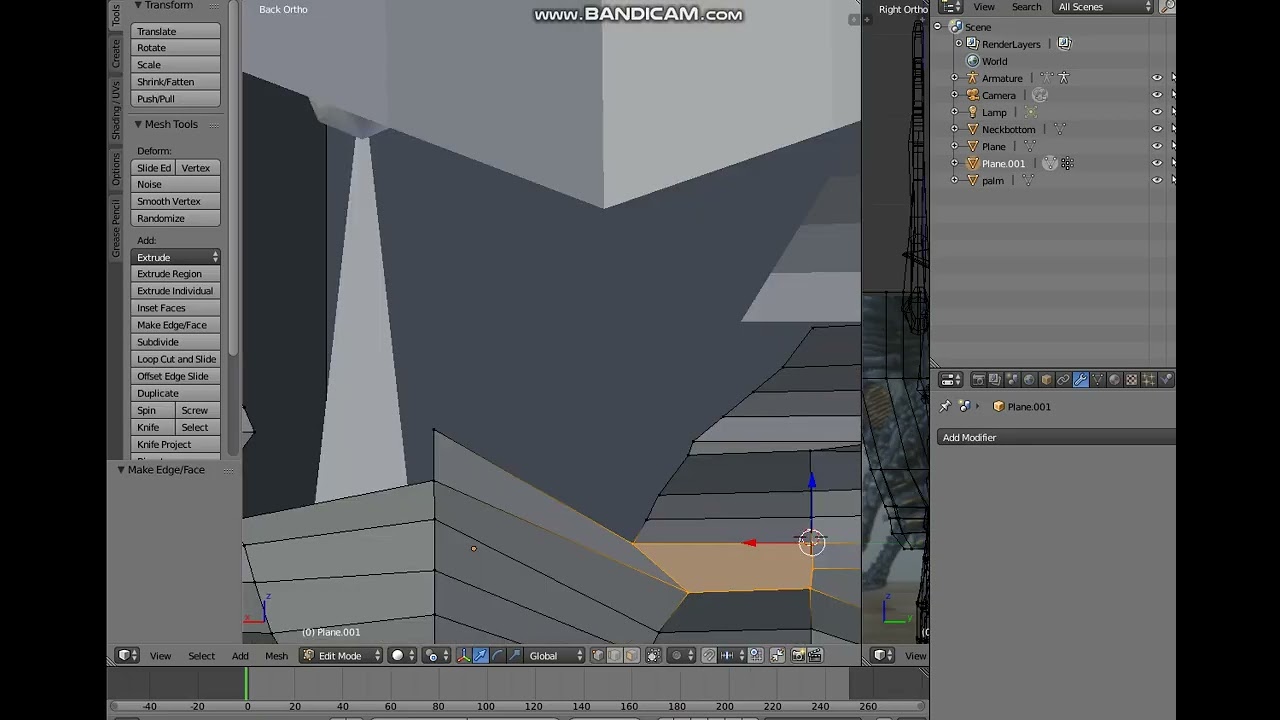 Blender 3d character model for the blender game engine