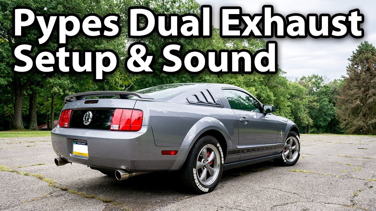 Pypes True Dual Cat Back Exhaust 05-09 V6 Mustang X Pipe