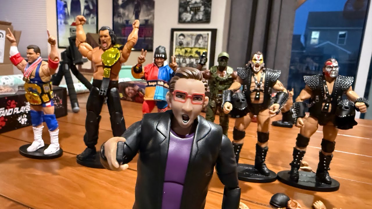 Opening Stuff - Monday Night Wars GI Bro, Fatu, Kurt Angle, and WWE Elite 123 Demolition and Khali