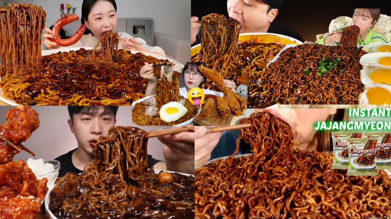 *ASMR* SWEET CHAPAGETTI❤️JAJANGMYEON❤️ MUKBANG COMPILATION BIG BITE KOREAN NOODLES MUKBANG ASMR