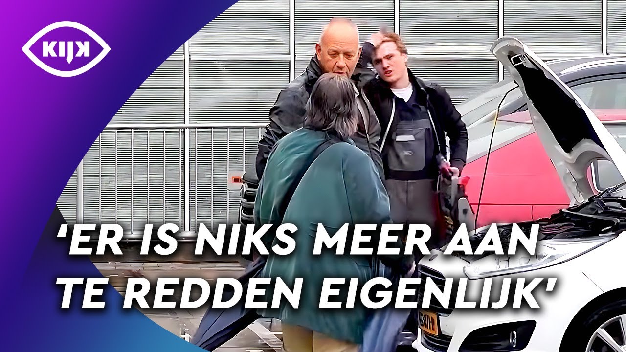 Stagiair laat ONTPLOFTE AUTO achter | Wie Het Laatst Lacht | KIJK