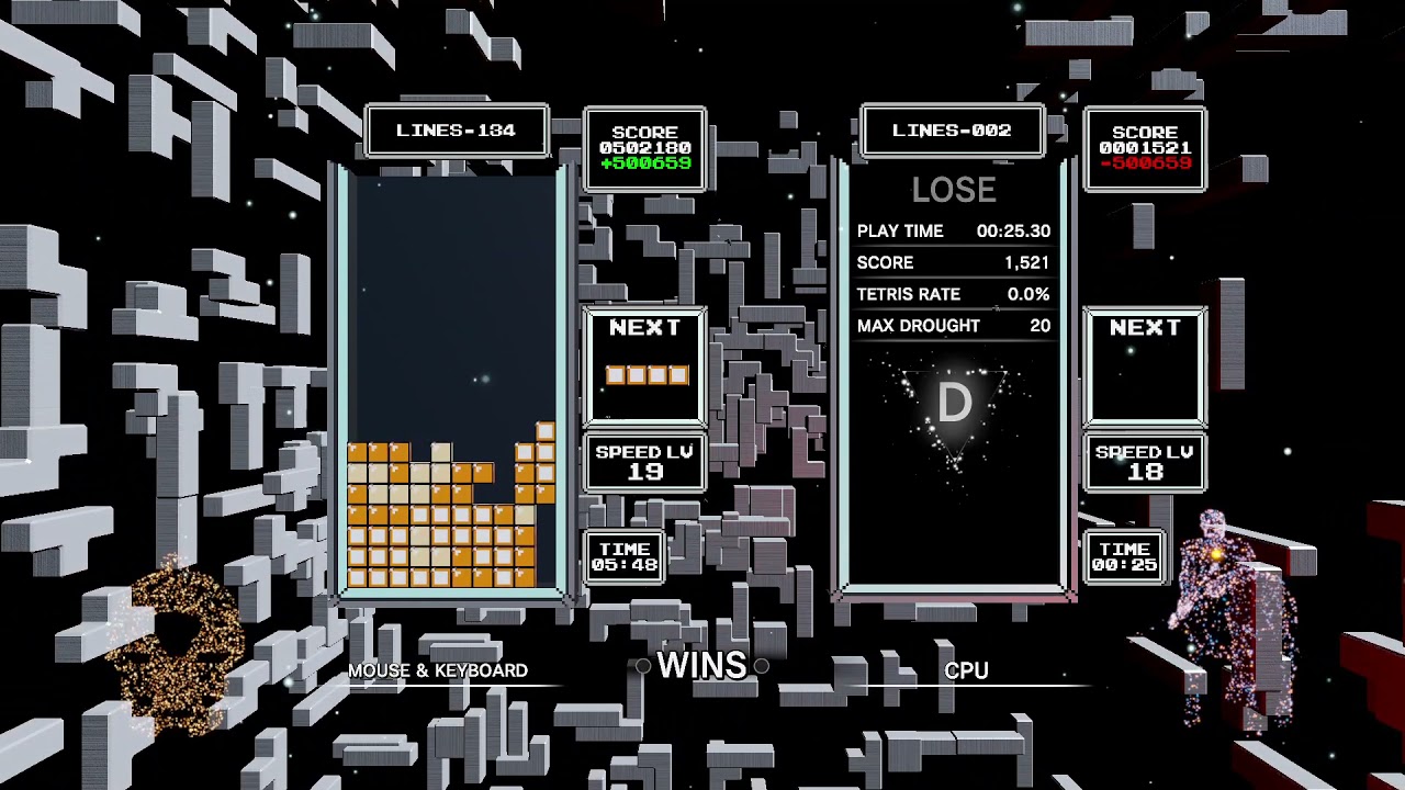 [Tetris Effect: Connected] good survival post level 19 (Classic Score Attack)