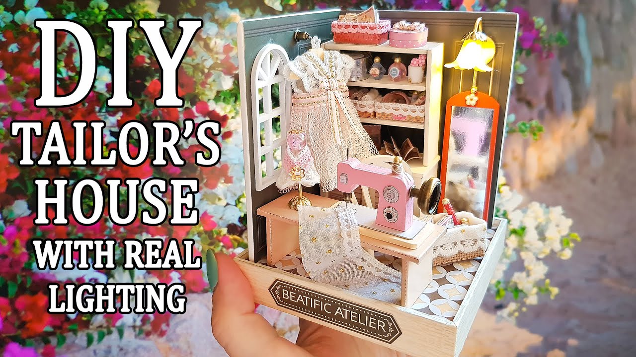 Miniature dollhouse kit Beatific atelier Corner of happiness ー DIY tailor's house ー 幸福工作室