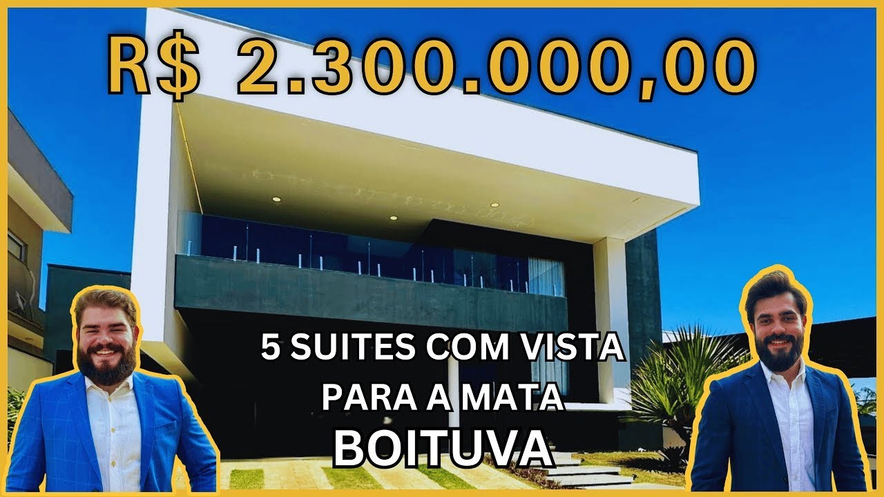 CASA DE ALTO PADÃO EM BOITUVA, NO CONDOMÍNIO PORTAL DAS ESTRELAS