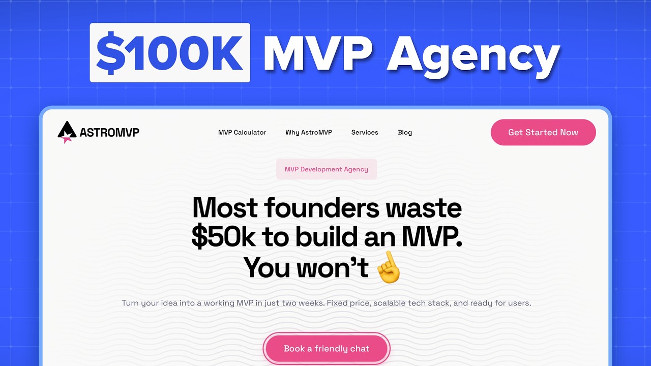 How to launch a 100k/mo MVP Agency (no coding)