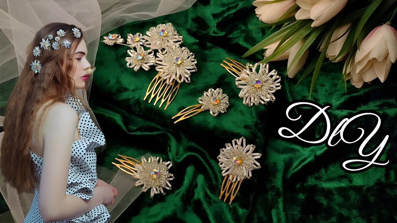 Effortless DIY Crystal Bridal Hair Comb Tutorial  Crafting a Stunning Floral Accessory for Beginners