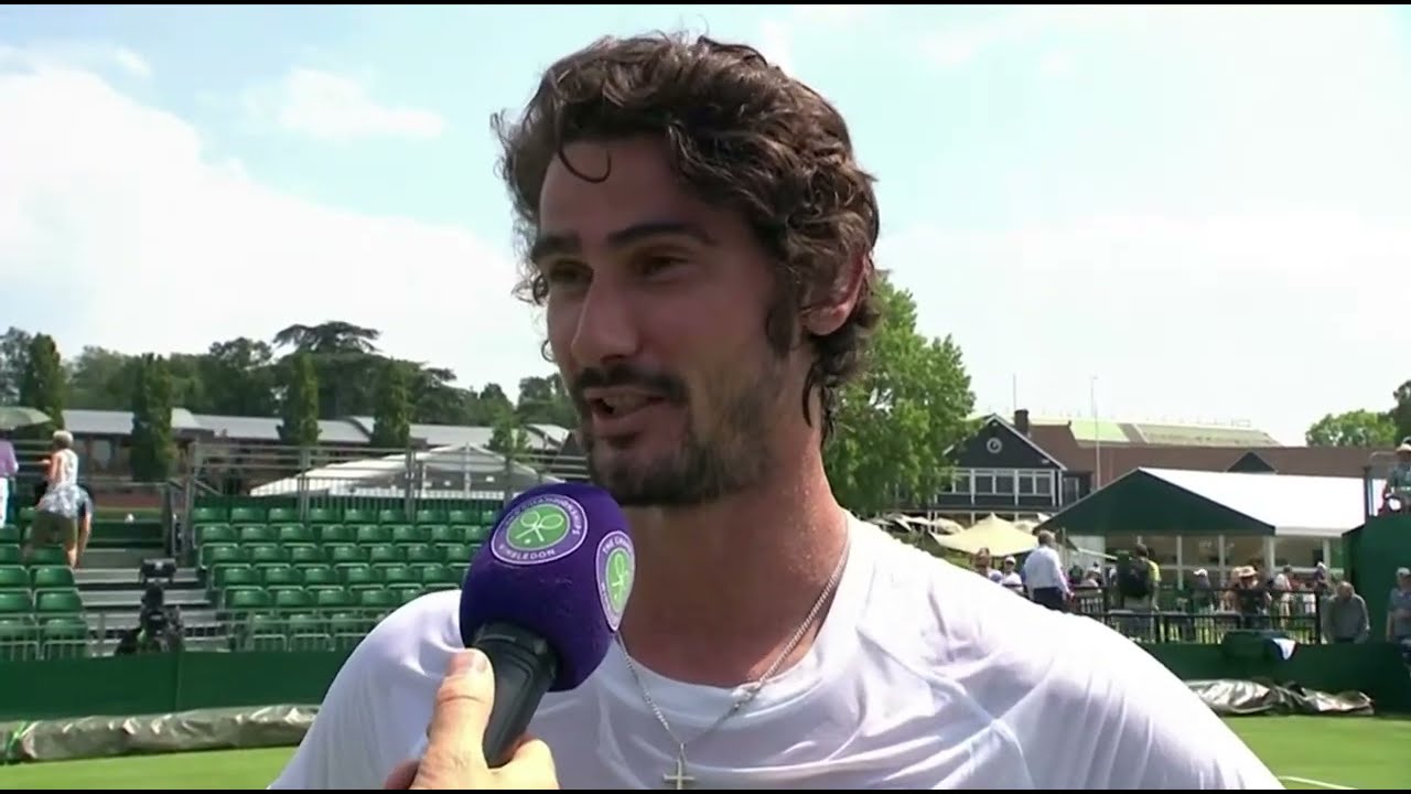 Lloyd Harris interview after 2nd round qualifying win at 2024 Wimbledon