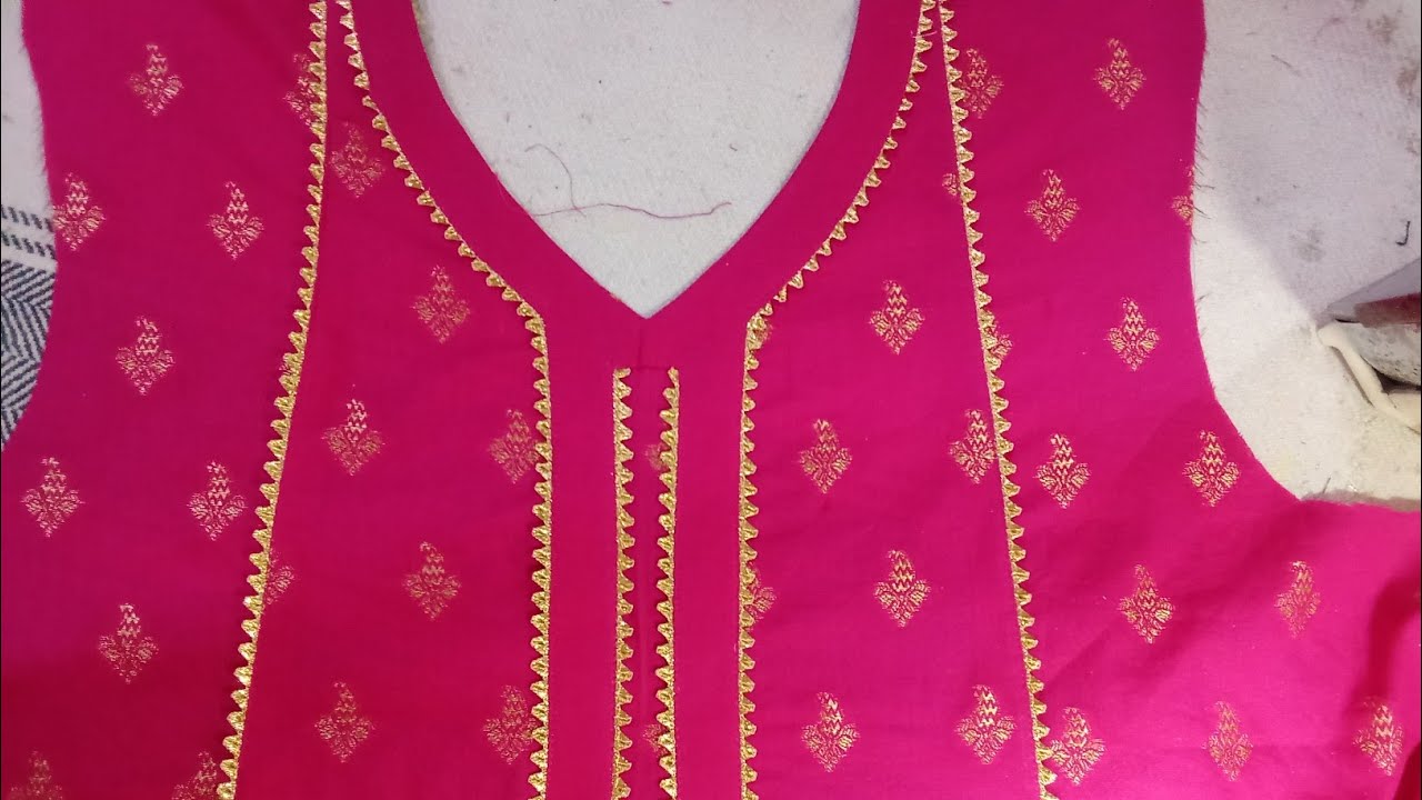 Neck design cutting and stitching idea #fashion #dress #kurti #eid 
