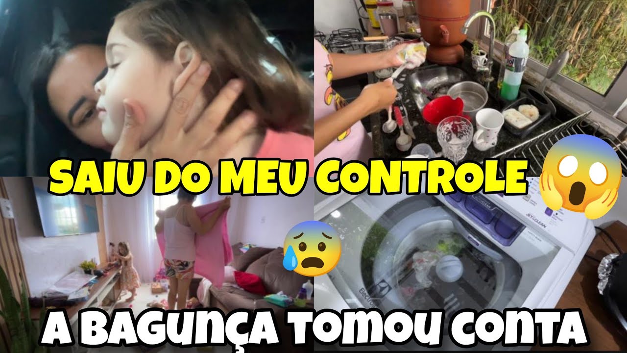 CANSEI!! 3 DIAS SEM LIMPAR A CASA 😱 ESTAVA UM NOJOO 🤮 | CORRERIA DE MÃE E DONA DE CASA 🏡