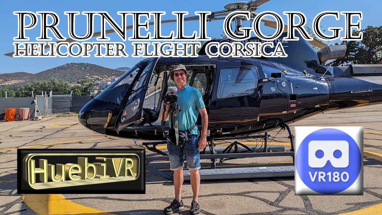 Prunelli Gorge from a bird's eye view 8K VR180