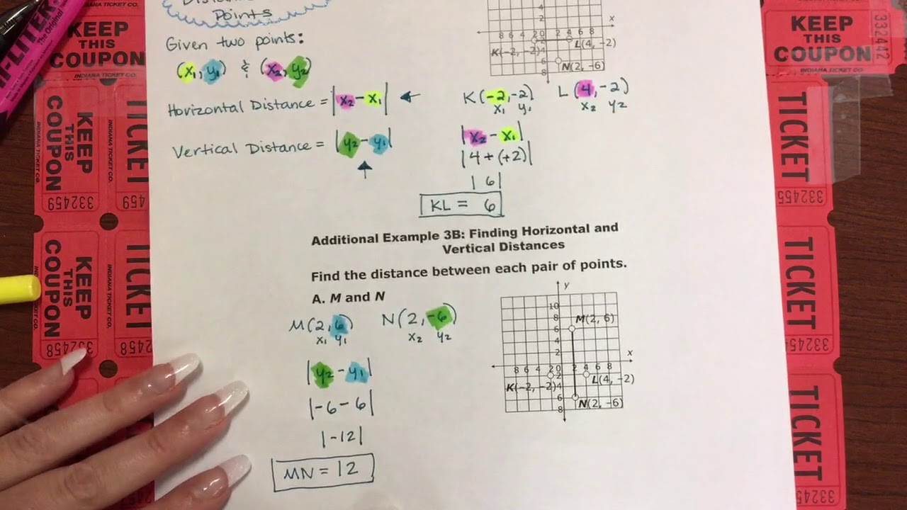 Ch. 2.2 Finding Horizontal and Vertical Distances Example 3
