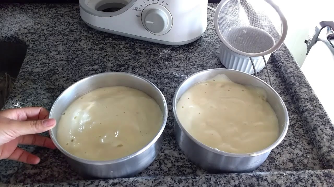 Bolo creme de nata com Morango ( Parte 1)