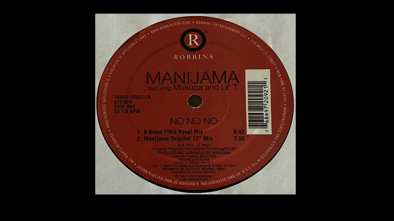 Manijama Featuring Mukupa And L'il T | No No No (Jask's Thaisoul Mix)