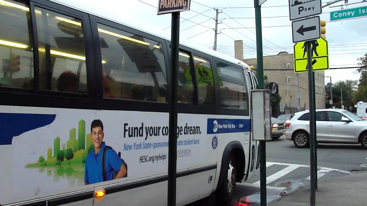 MTA NYCT Bus: 1999 Nova-RTS B36 Bus #5091 at Coney Island Ave