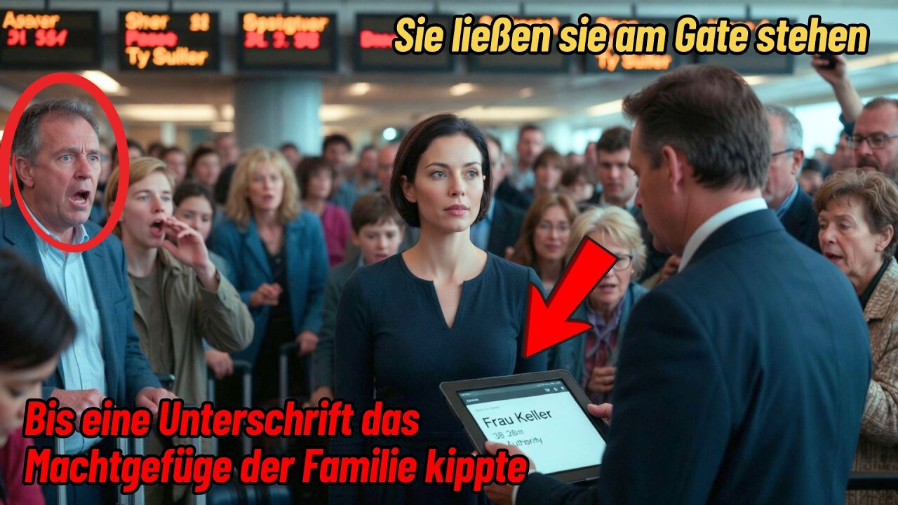 Sie ließen sie am Gate stehen – Minuten später wartete alles auf ihre Entscheidung