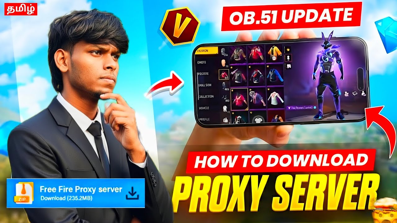 HOW TO DOWNLOAD PROXY SERVER IN FREE FIRE 🔥😱 | FREE FIRE PROXY SERVER IN TAMIL | 100% WORKING 💯✅