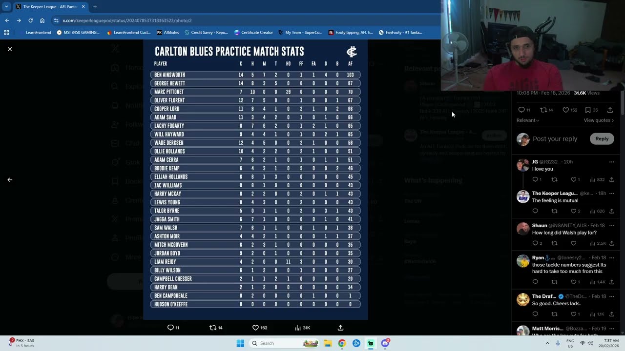 «Гулден Лок»? Обзор первых 3 тренировочных игр | AFL Supercoach 2026