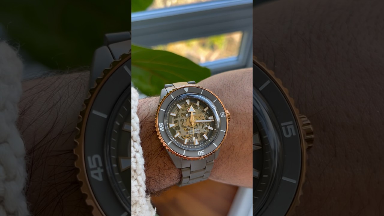 The Rado Captain Cook High-Tech Ceramic Skeleton 🤯⏱️ #watch