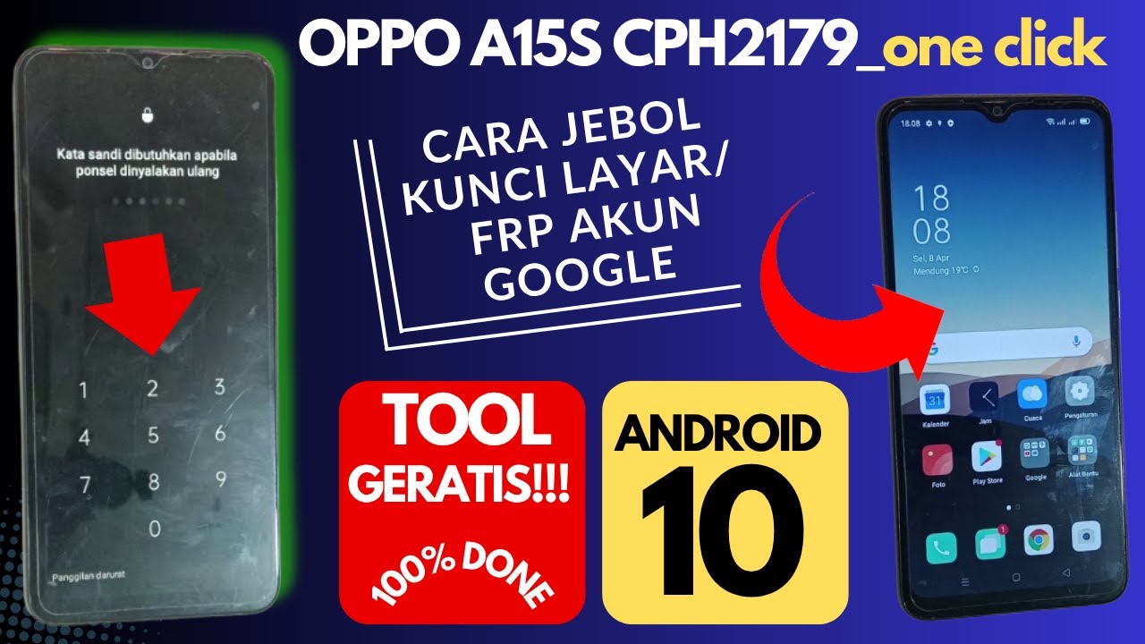 FORMAT DATA AND BYPASS GOOGLE ACCOUNT OPPO A15S CPH 2179‼️  FREE TOOL 100% DONE ONE CLICK ONLY⁉️