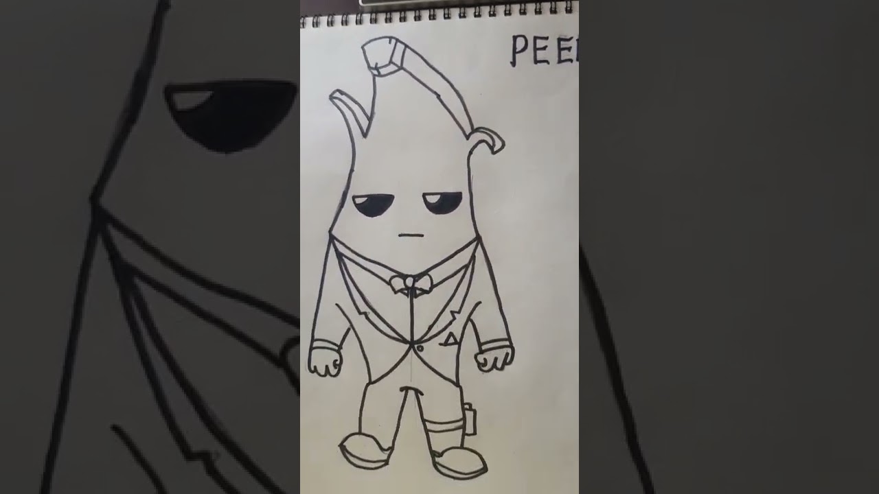 i made peely for fortnight #fortnight #peely #art #painting #agent #agentpeely
