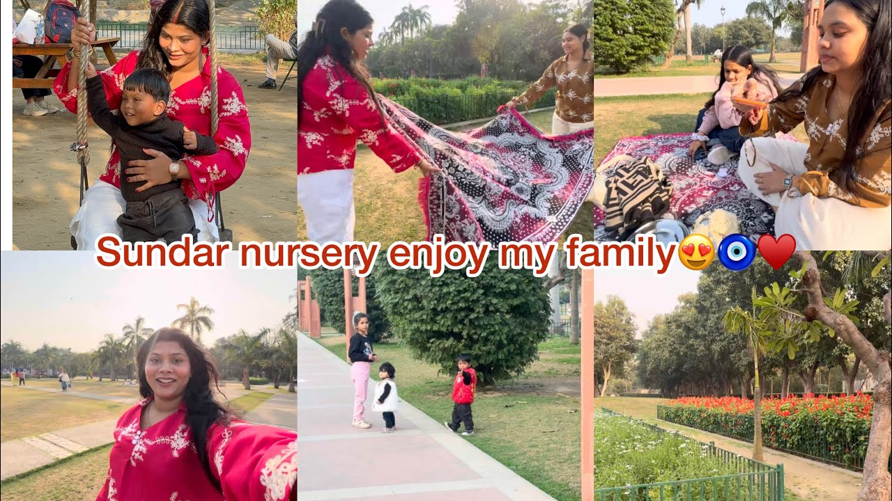 Sundar nursery Delhi exploring with family😍🤗🫶🏻 #enjoy #vlog #family #sundarnursery #delhi ￼￼