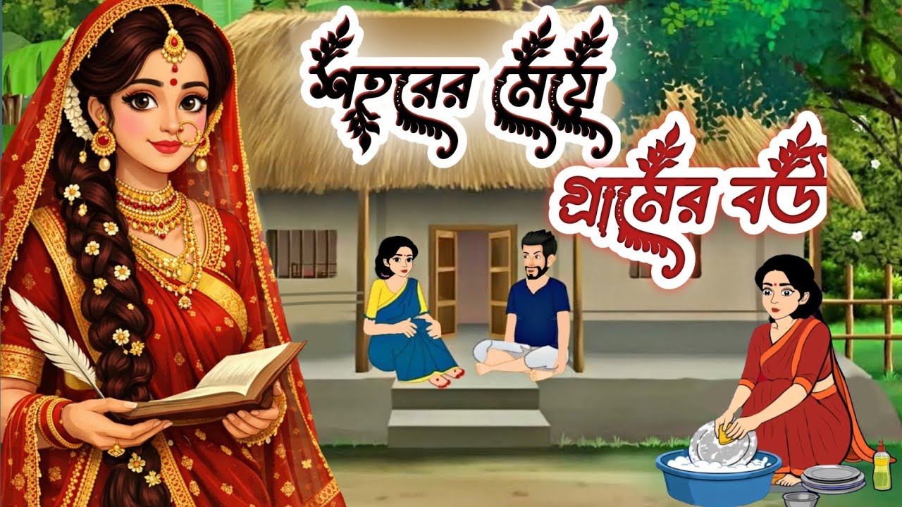 শহরের মেয়ে গ্রামের বউ | বাংলা কার্টুন নতুন |New Bengali Morals Story |Thakumar Jhuli |Bangla Cartoon