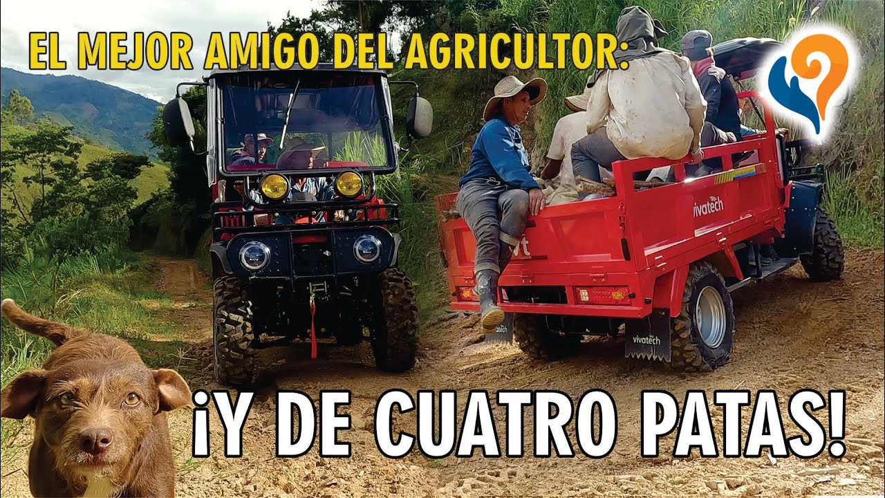 EL CUATRIMOTO 4x4 que CARGA 1 TONELADA: Solución de Vivatech para Agricultura en Ladera Colombiana