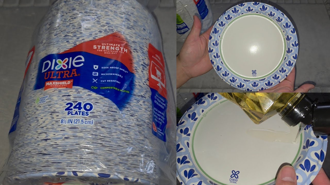 Costco Sale Item Review Dixie Ultra Strength Max Shield MaxShield Technology Disposable Paper Plates