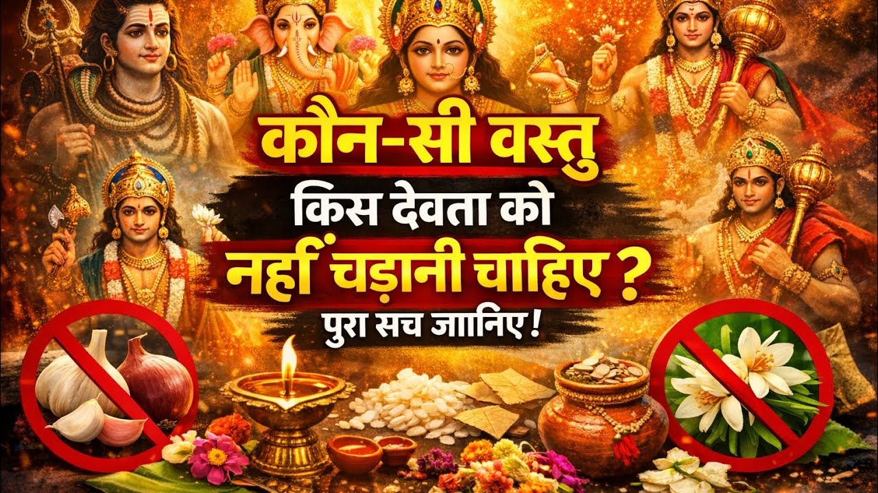 कौन-सी वस्तु किस देवता को नहीं चढ़ानी चाहिए?पूरा सच जानिए ये निषेध वस्तुएँ घर में भी न रखें पूजा समय