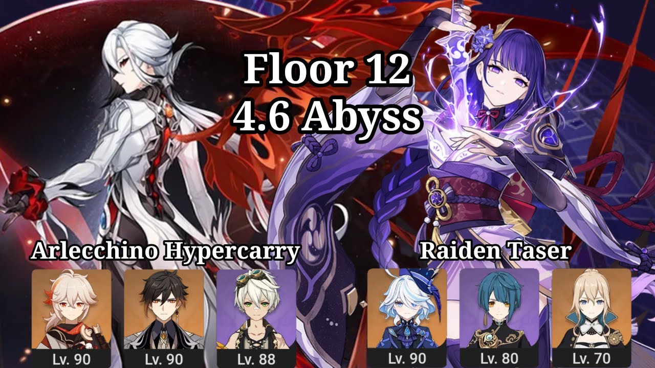 4.6 Spiral Abyss Floor 12 Arlecchino & Raiden Shogun | Genshin Impact
