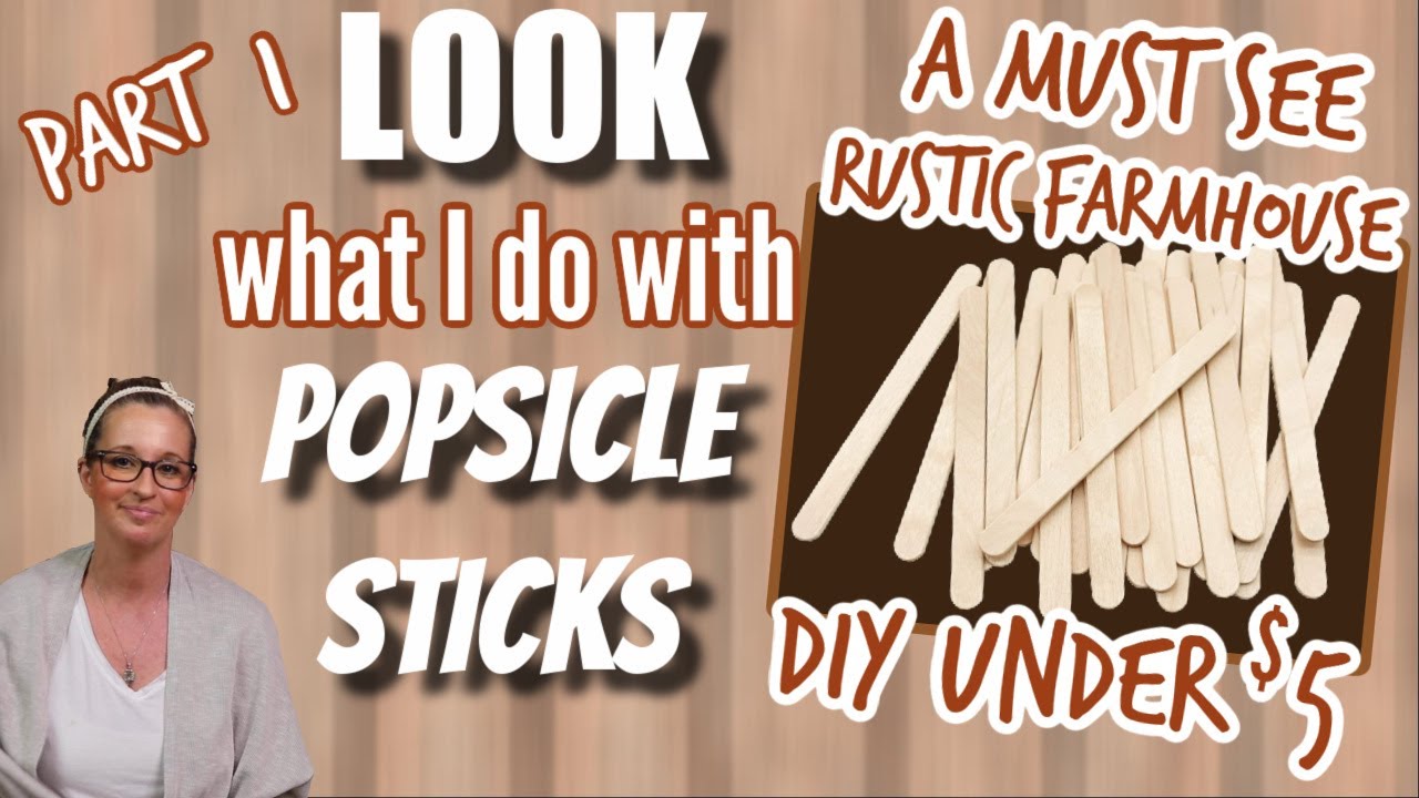 LOOK what I do with POPSICLE STICKS Part 1 | A MUST SEE DIY