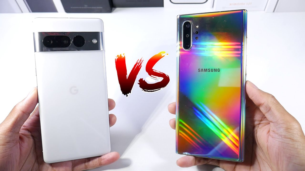 Samsung Galaxy Note 10 Plus против Google Pixel 7 Pro! (Камеры, тест скорости и дисплей)