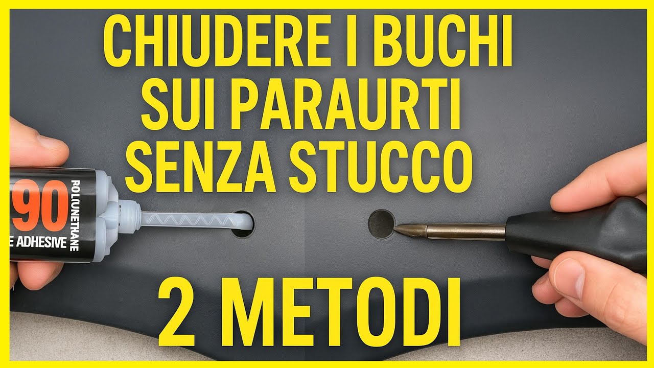 Come chiudere i buchi sulla plastica senza stucco