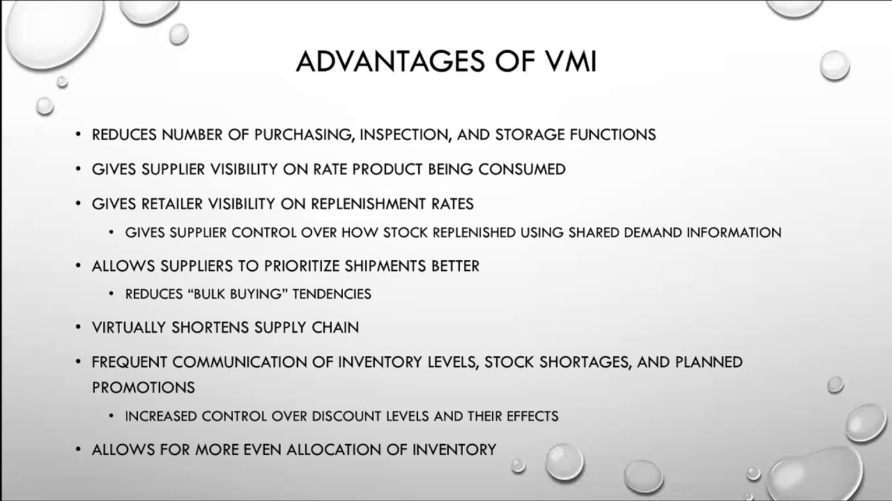 Supply Chain Basics: Vendor Managed Inventory (VMI)