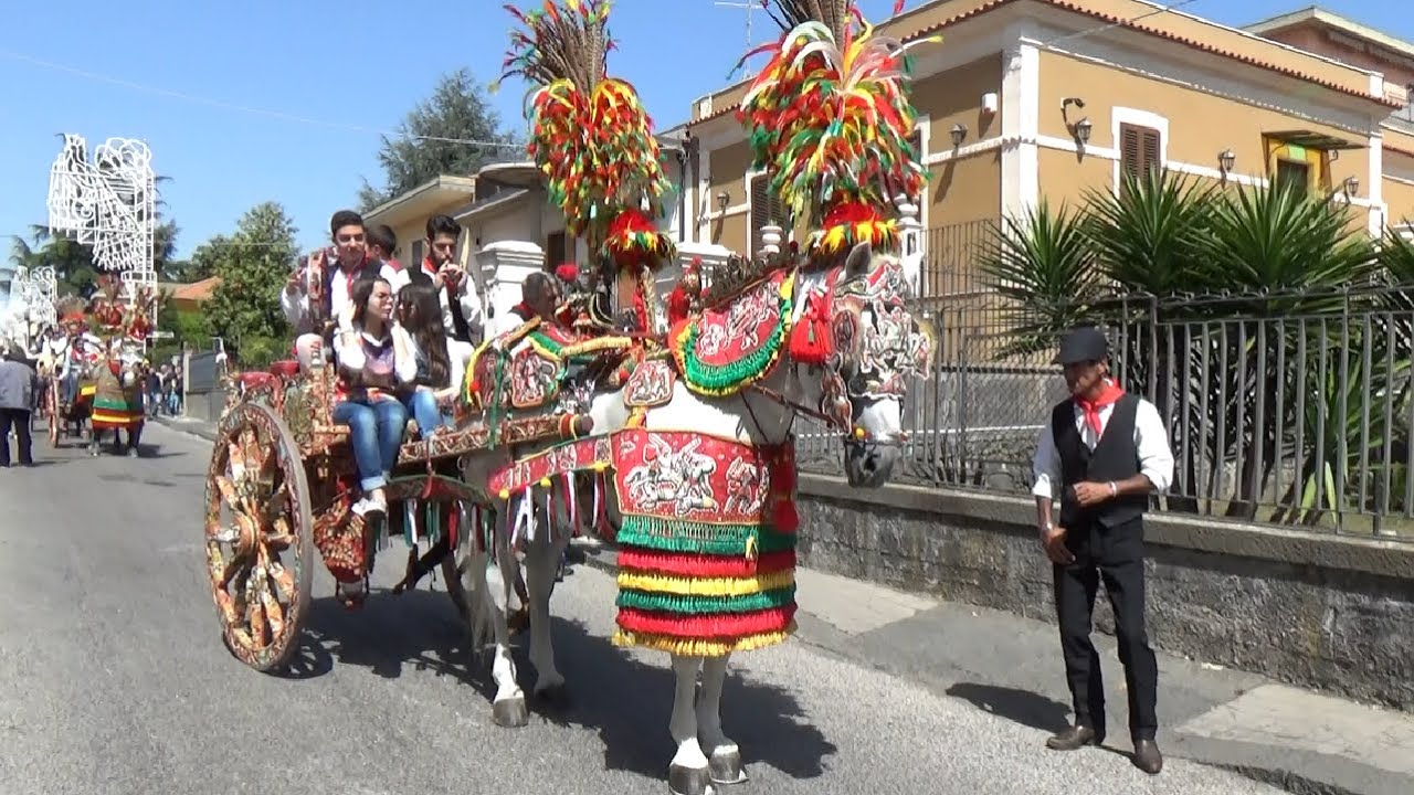 Carretti siciliani per la Festa di Sant'Alfio a Trecastagni
