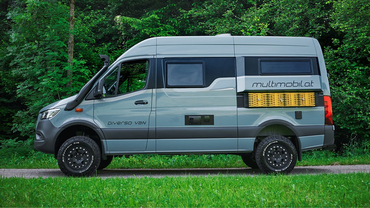 Wohnmobil Multimobil 6.0 Diverso Work 4x4 – 3,5t Superleichtbau Face to Face Mercedes mit Klappbett