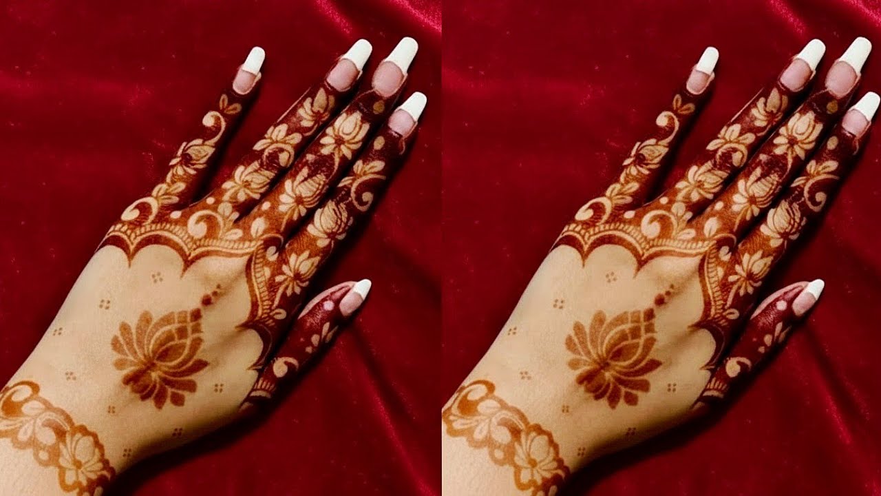 New stylish back hand mehndi design | easy mehndi design | cone design | best mehndi